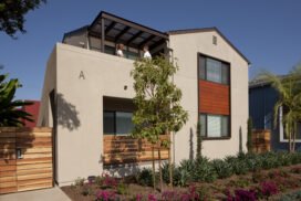 Collage Apartment by Studio 111 for by Jamboree Housing Corporation built by SBI Builders, Inc. and photographed by Tom Bonner.   Job ID 5842
