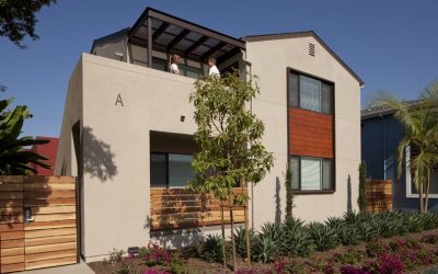 Collage Apartment by Studio 111 for by Jamboree Housing Corporation built by SBI Builders, Inc. and photographed by Tom Bonner.   Job ID 5842