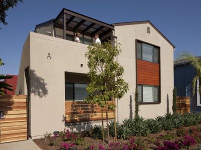 Collage Apartment by Studio 111 for by Jamboree Housing Corporation built by SBI Builders, Inc. and photographed by Tom Bonner.   Job ID 5842